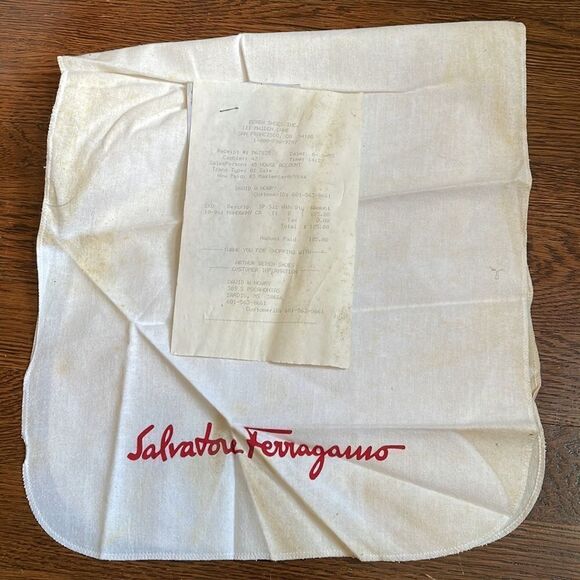 Vtg Salvatore Ferragamo “Varo” mahogany/brown‎ slip on loafers on original box main image 7